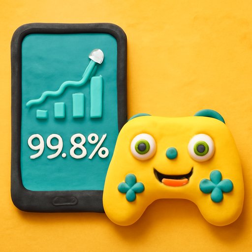 7z77 mobile screen uptime status graph